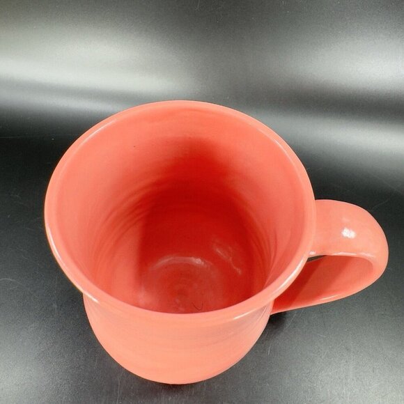 Haiti Genese Pottery Hand Made RedWare Coffee Mug Cup Hot Flamingo Pink Glaze - Picture 7 of 13